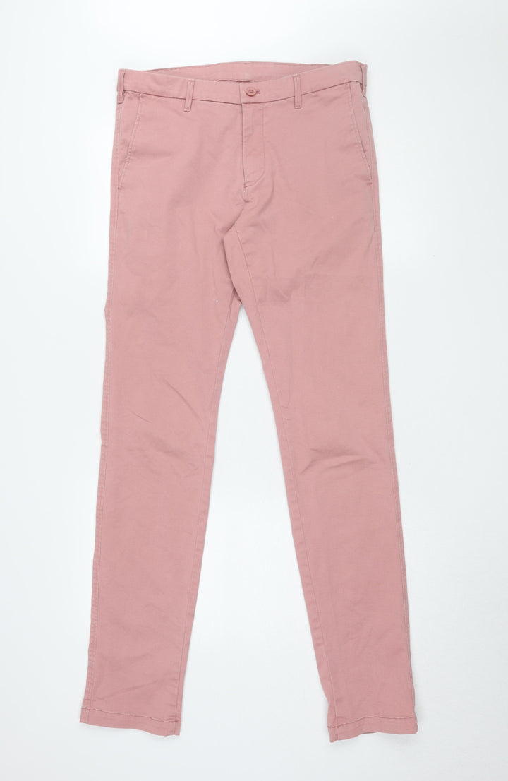 Uniqlo Pink Chino Trousers, Unisex, Size 32