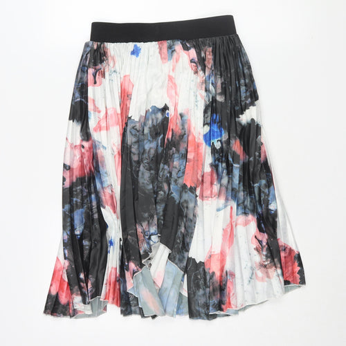 BYSI Women's Multicoloured Floral Pleated Skirt XS