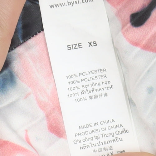 BYSI Women's Multicoloured Floral Pleated Skirt XS