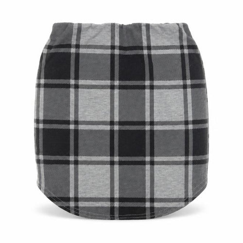 boohoo Women's Black Plaid Pencil Skirt Size 10
