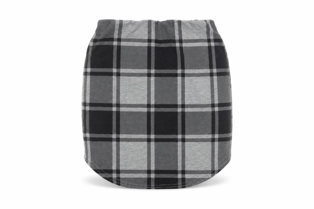 boohoo Women's Black Plaid Pencil Skirt Size 10