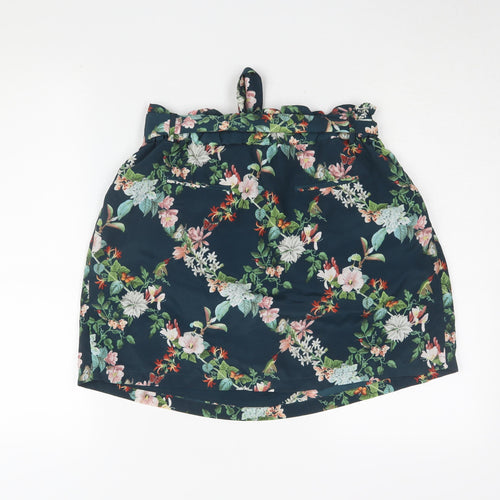 Oasis Women's Multicoloured Floral A-Line Skirt, Size 12