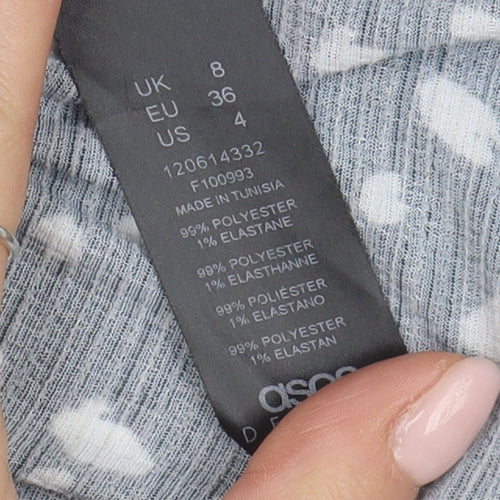 ASOS DESIGN Women's Black Wrap Skirt Size 8