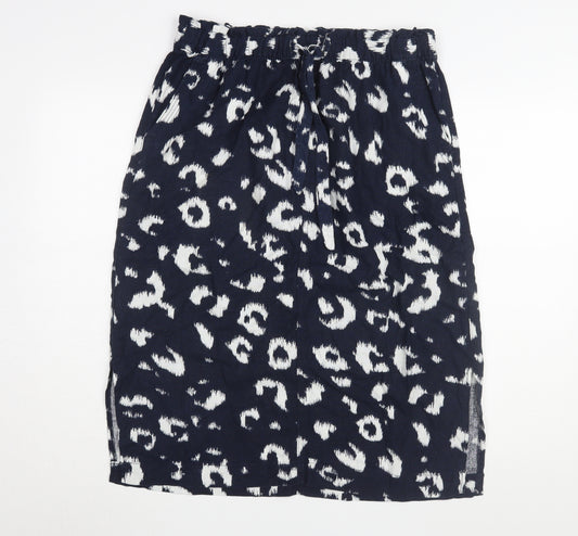 Marks and Spencer Women's Blue Animal Print Skirt Size 14