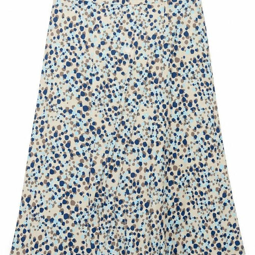 Eastex Women's Beige Midi A-Line Skirt UK 18