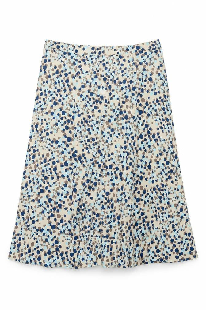 Eastex Women's Beige Midi A-Line Skirt UK 18