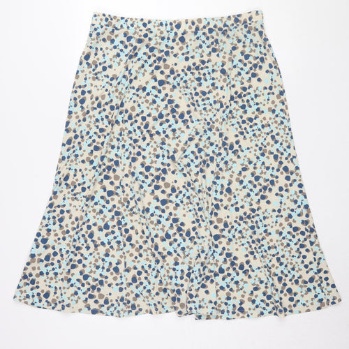 Eastex Women's Beige Midi A-Line Skirt UK 18