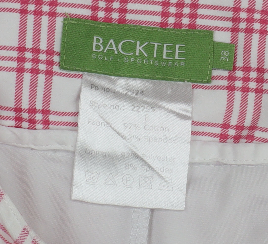 Backtee Women's Pink Plaid Pleated Skirt Size 10