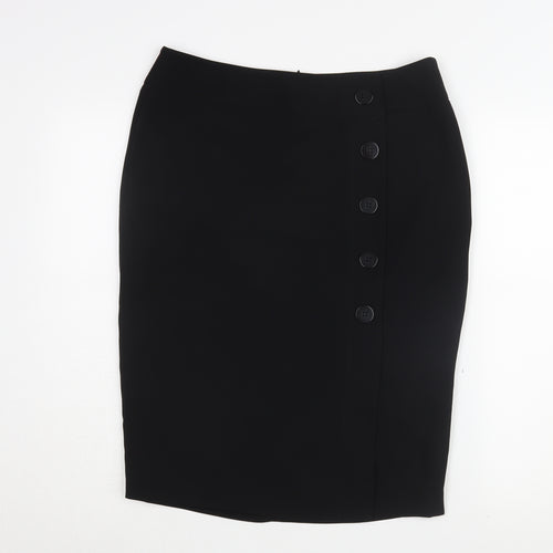 Wallis Women’s Black Knee Length Pencil Skirt Size 12