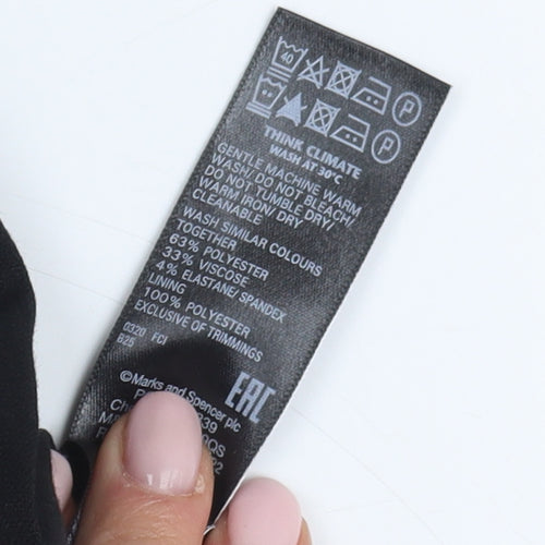 Marks and Spencer Women's Black Pencil Skirt Size 8