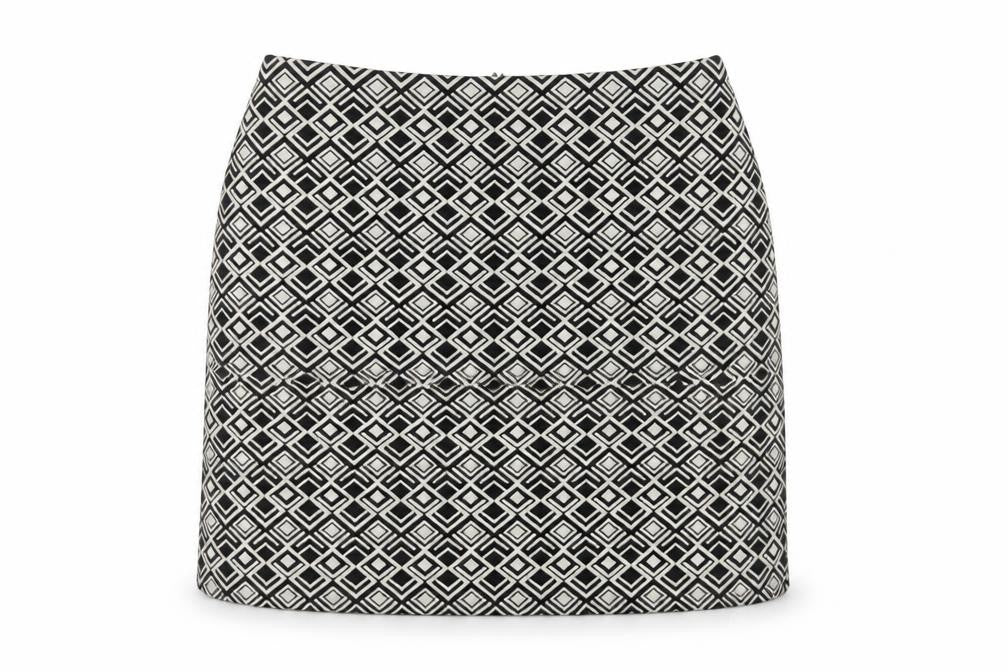 Marks and Spencer Women's Black Geometric Pencil Skirt Size 12