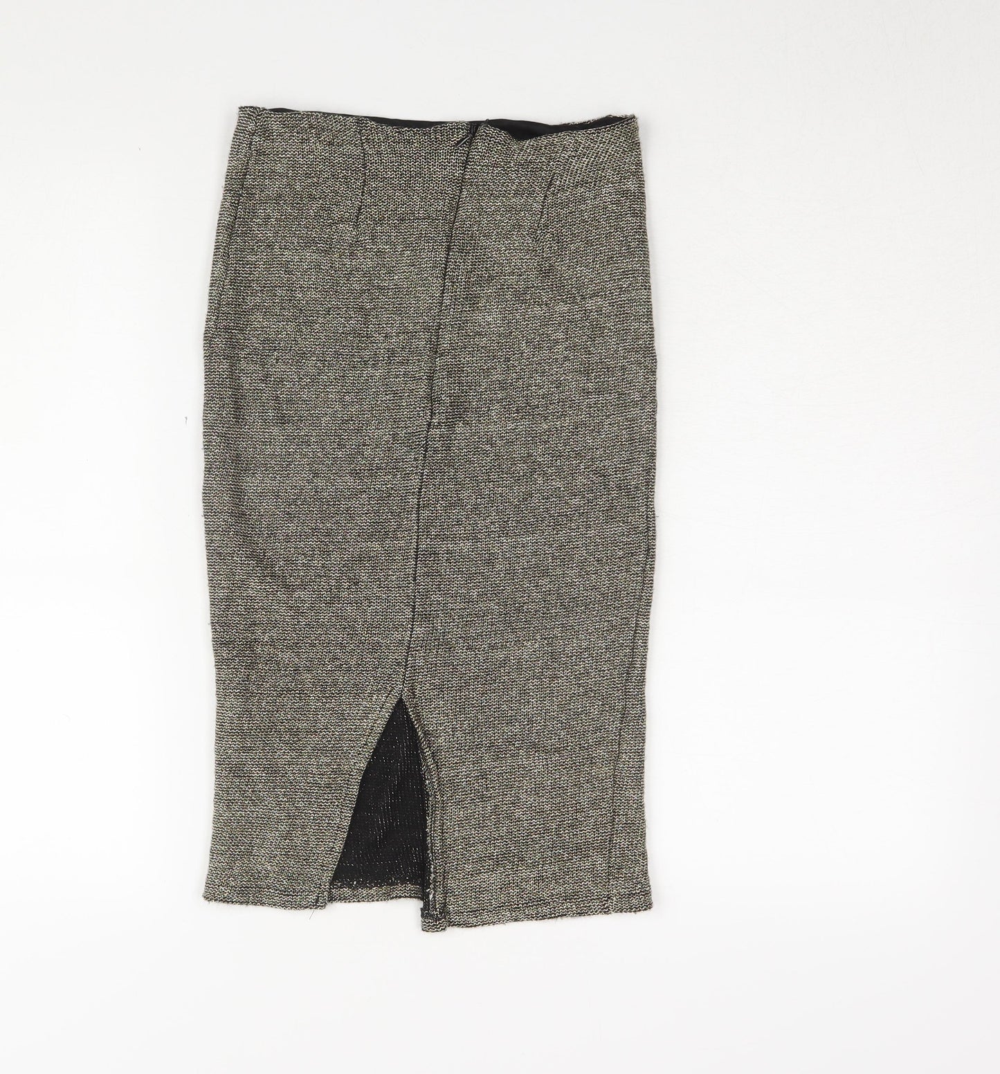Topshop Women's Grey Midi Pencil Skirt, Size 8