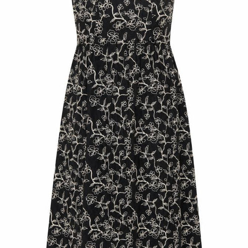 Marks and Spencer Women's Black Floral Slip Dress