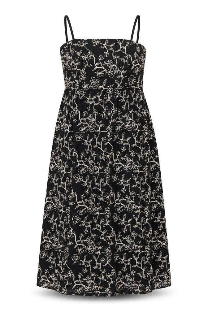 Marks and Spencer Women's Black Floral Slip Dress