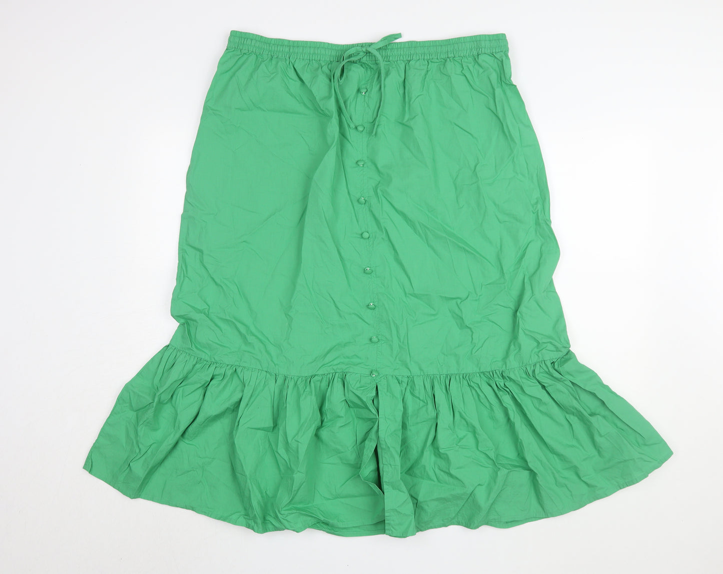 Marks and Spencer Women's Green Trumpet Skirt Size 18