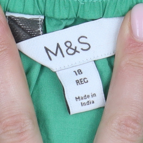 Marks and Spencer Women's Green Trumpet Skirt Size 18