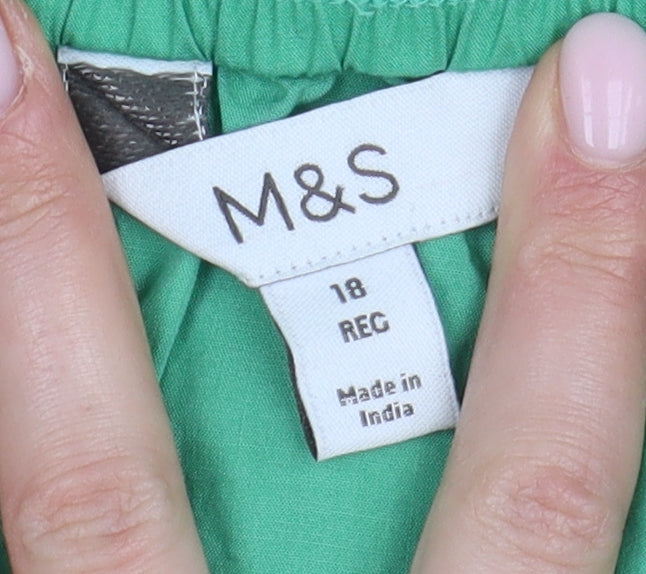 Marks and Spencer Women's Green Trumpet Skirt Size 18