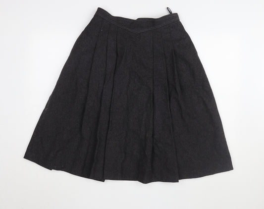 Marks and Spencer Women's Black Pleated Skirt Size 14