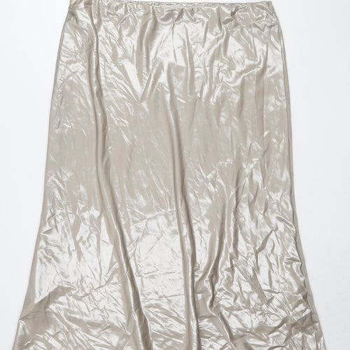 Marks and Spencer Women's Beige Midi Skirt, Size 22