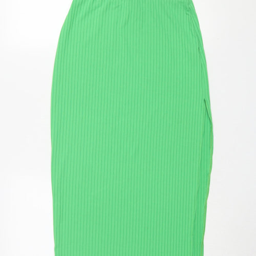 AsYou Women's Green Midi Pencil Skirt, Size 10