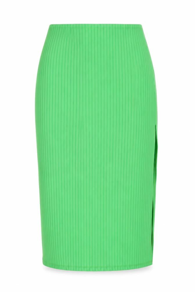 AsYou Women's Green Midi Pencil Skirt, Size 10