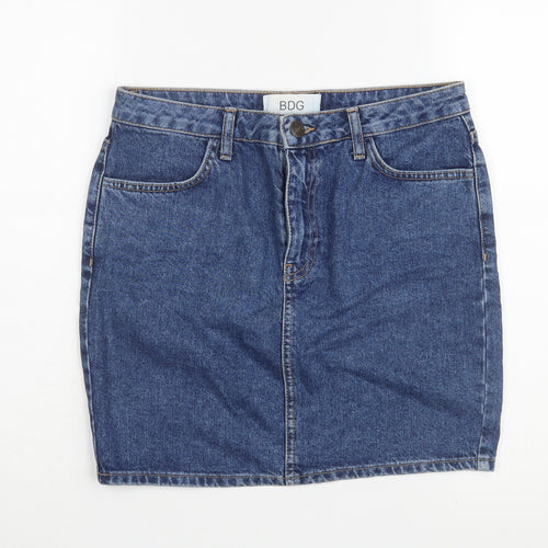 BDG Women's Blue Denim Skirt M Casual Knee Length
