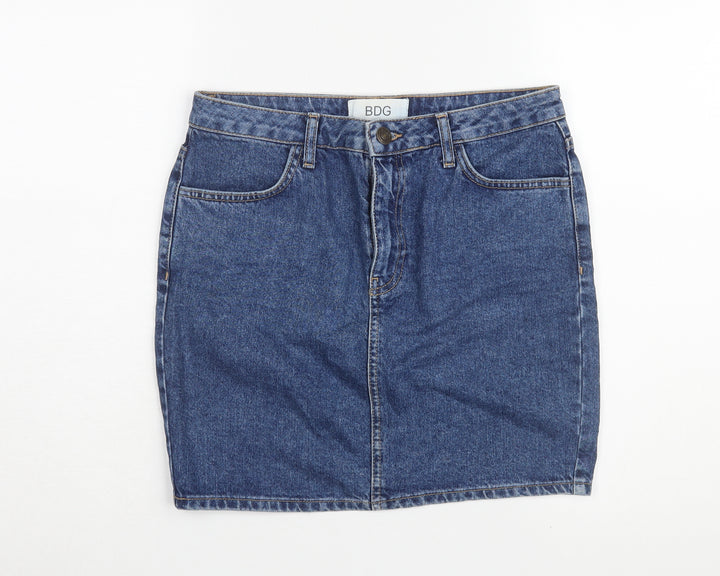 BDG Women's Blue Denim Skirt M Casual Knee Length