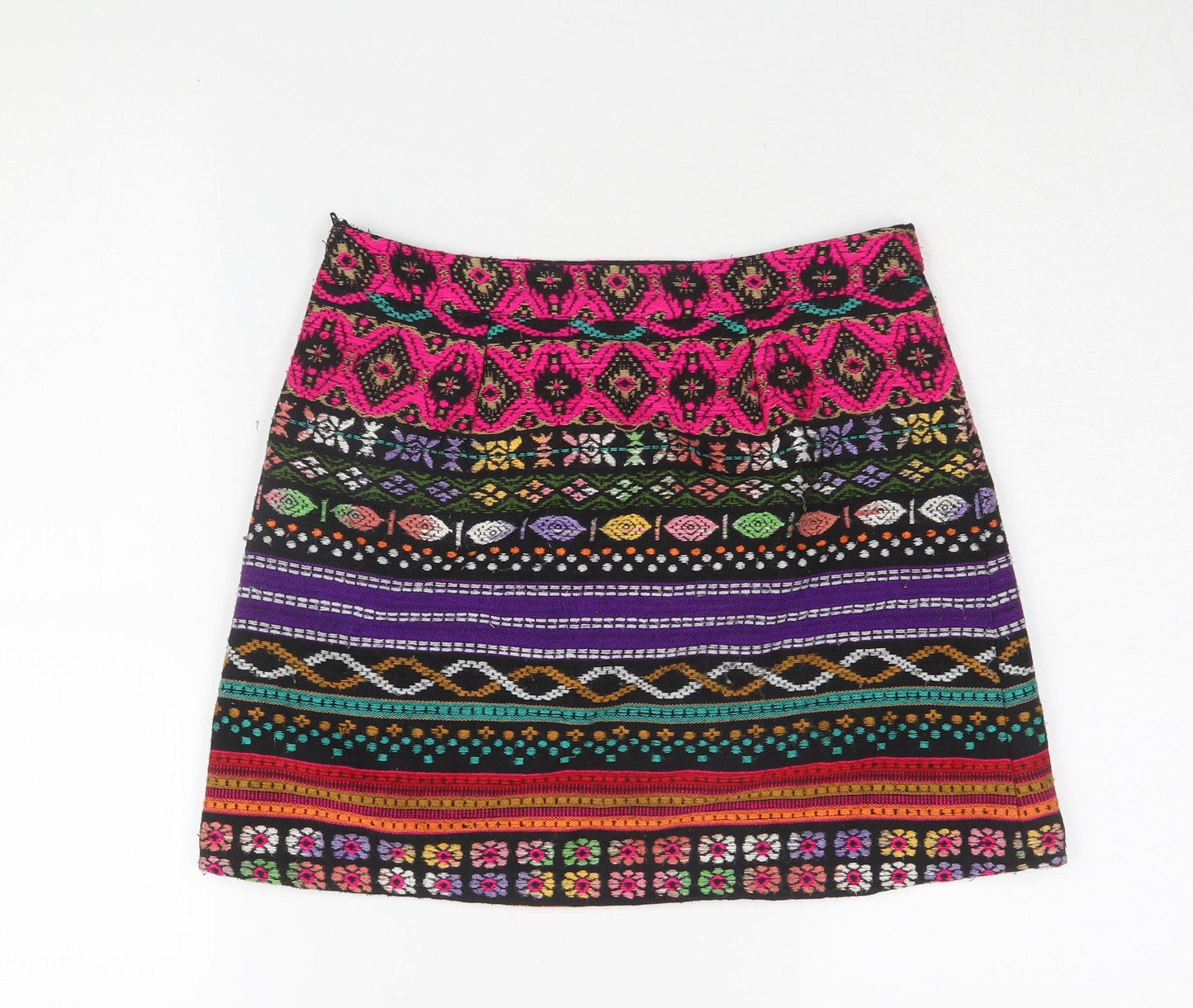 Anmol Women's Multicoloured A-Line Skirt UK 10