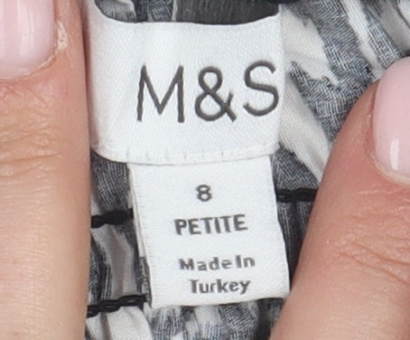 Marks and Spencer Women's Petite Skirt, Black, Size 8