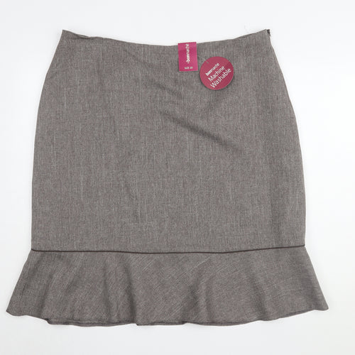 Bonmarché Women's Grey Pencil Skirt, Size 20, Knee Length