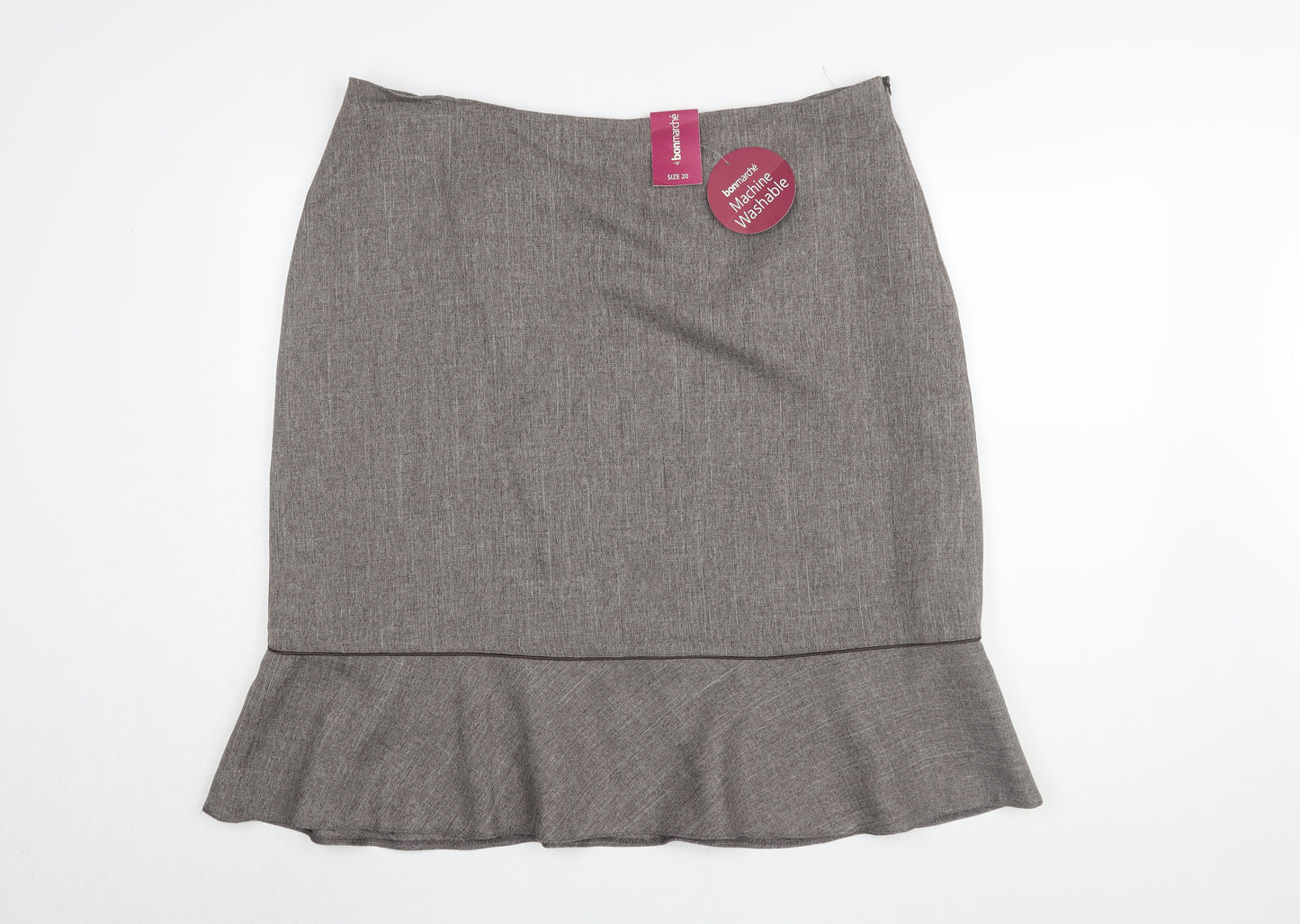 Bonmarché Women's Grey Pencil Skirt, Size 20, Knee Length