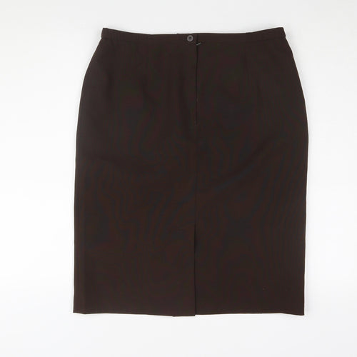 Classics Women's Brown Pencil Skirt Size 14