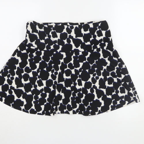 Next Women’s Black Animal Print A-Line Skirt Size 10