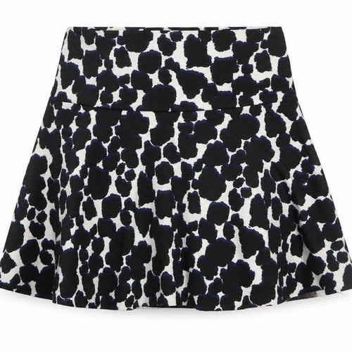 Next Women’s Black Animal Print A-Line Skirt Size 10