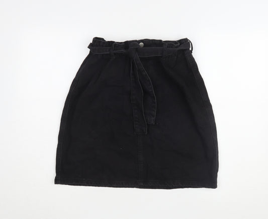 Boohoo Women Black Tall Skirt Size 14 Cotton