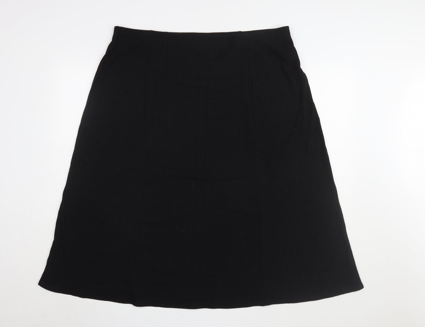 Wallis Women's Black A-Line Midi Skirt Size 20