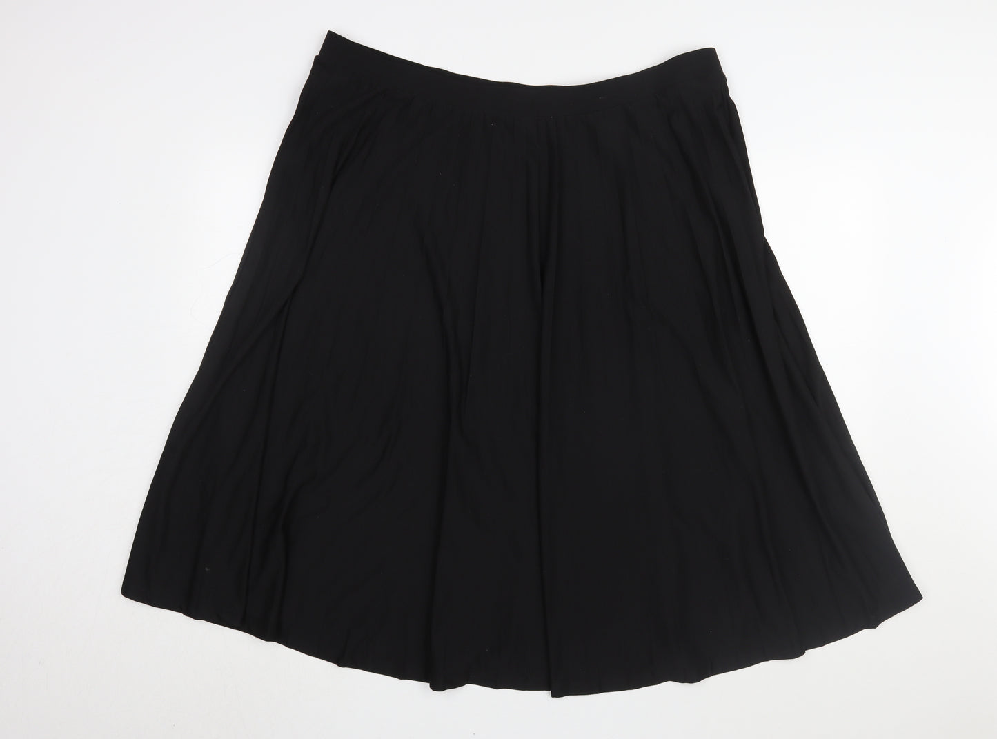 Marks and Spencer Women's Black A-Line Long Skirt Size 22