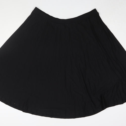 Marks and Spencer Women's Black A-Line Long Skirt Size 22