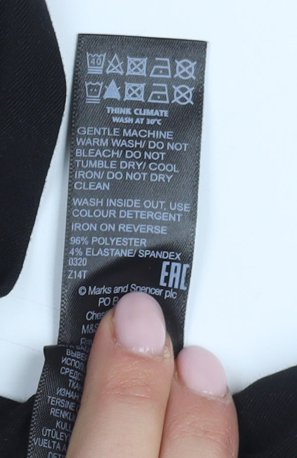 Marks and Spencer Women's Black A-Line Long Skirt Size 22