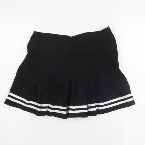 H&M Women's Black Pleated Skirt Size 8