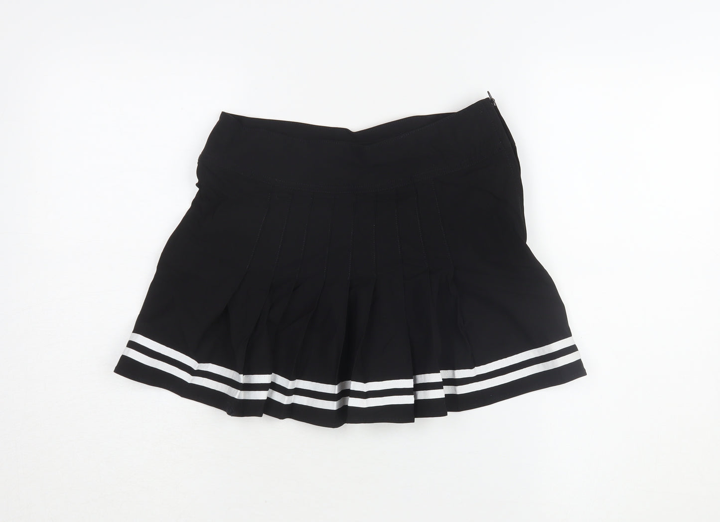H&M Women's Black Pleated Skirt Size 8