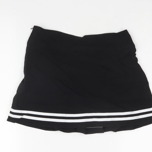 H&M Women's Black Pleated Skirt Size 8
