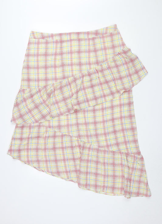 Glamorous Women Multicoloured Plaid Skirt Size 18