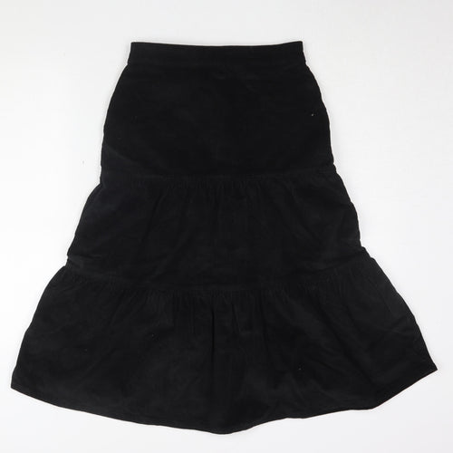 TU Women's Black Peasant Midi Skirt - Size 8