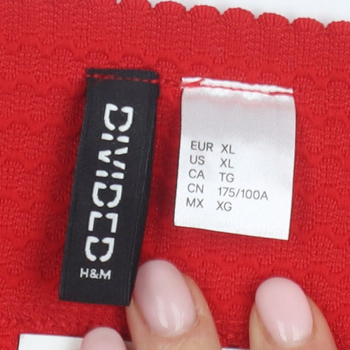 H&M Women’s Red Bandage Knee Length Skirt - Size 18