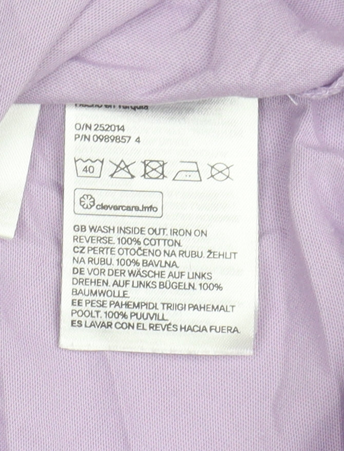 H&M Girls Purple Ursula Disney T-Shirt, 11-12Y, Graphic Print