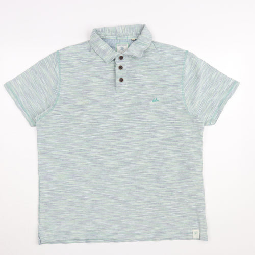 Mantaray Men's Multicoloured Striped Polo L