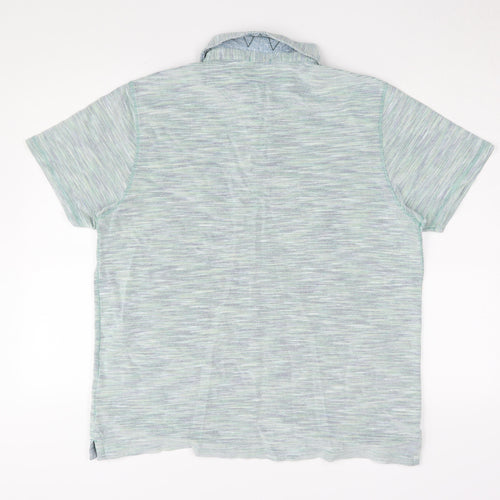 Mantaray Men's Multicoloured Striped Polo L