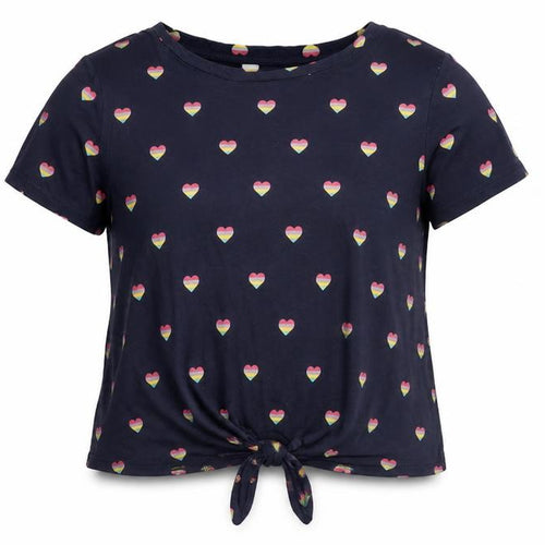 Oasis Women's Blue T-Shirt, M, Round Neck, Summer Casual