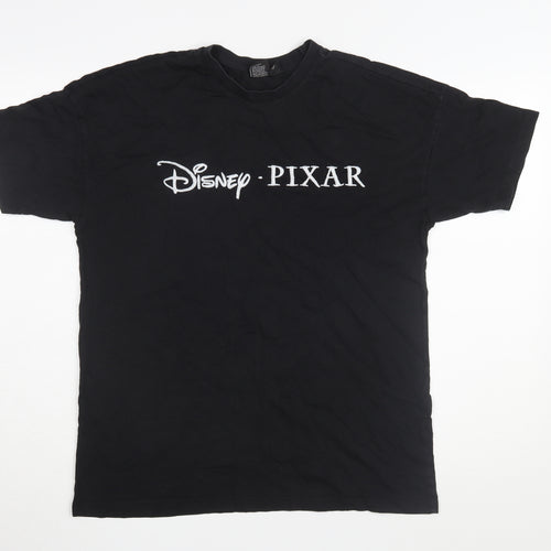 Disney Pixar Black T-Shirt S Unisex Adults Casual